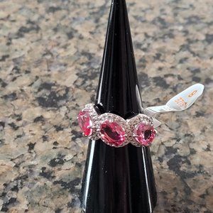 Bomb Party RBP6480 “Sweet And Serene” Purple Pink Bi Color Tourmaline Sz 6